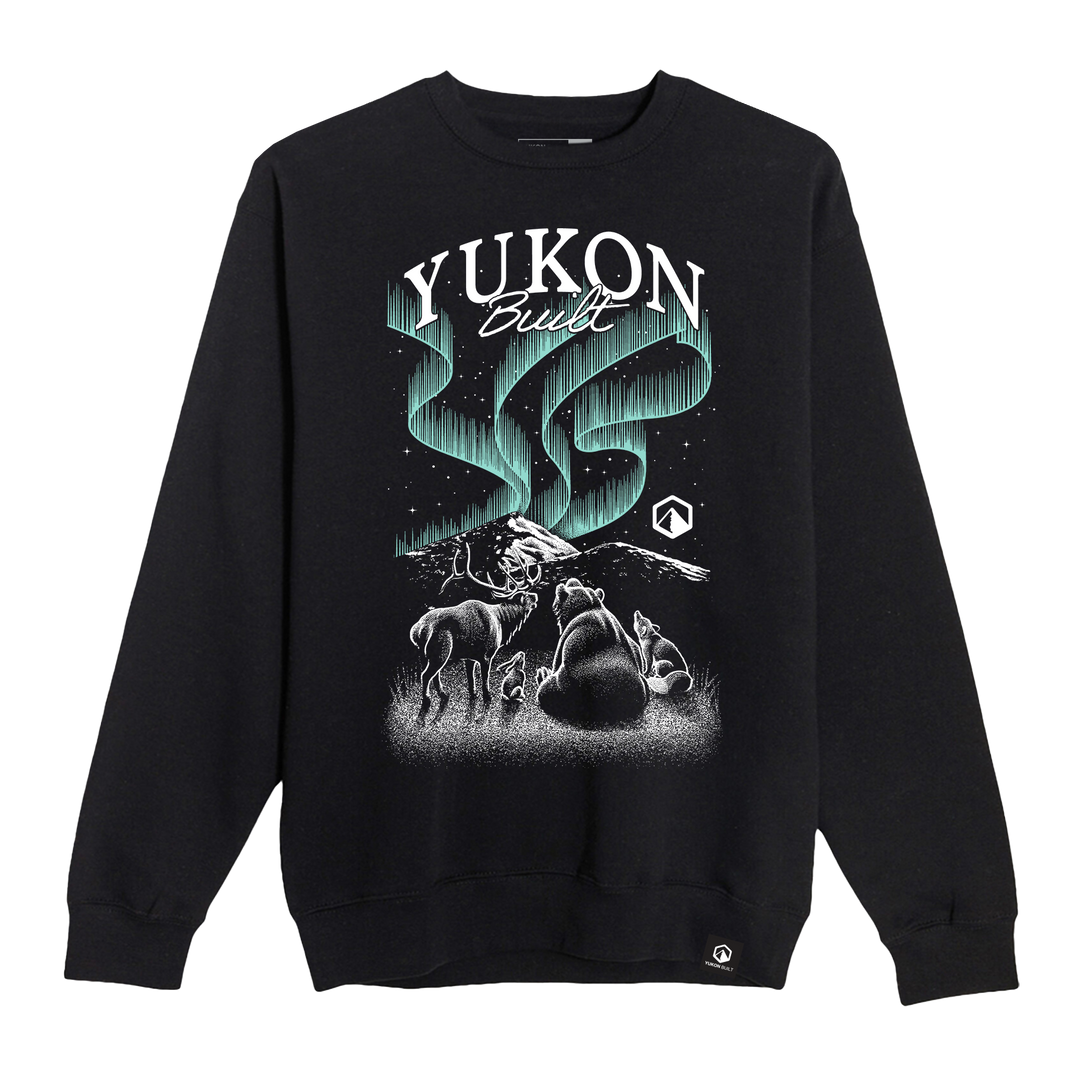 Northern Lights Social Club Crewneck - Black