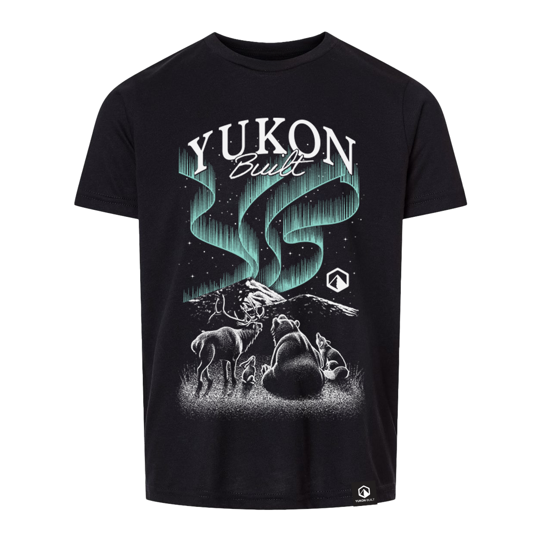 Youth Northern Lights Social Club Tee - Black