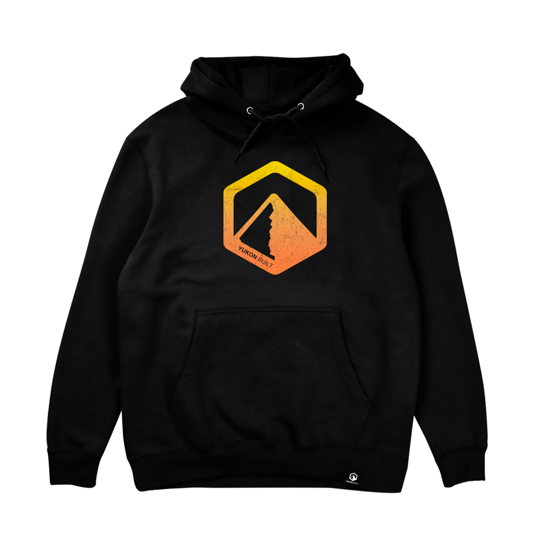 Classic Gradient Logo Hoodie - Black