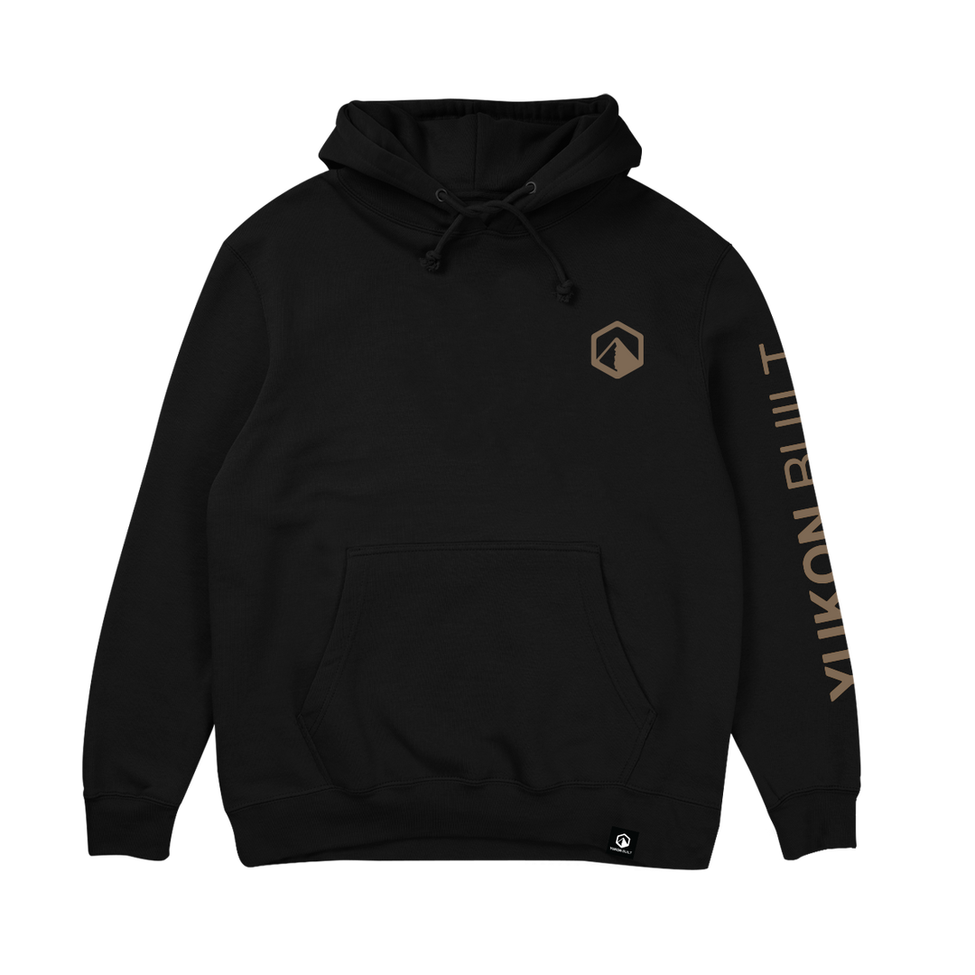 Premium Badge Hoodie - Black