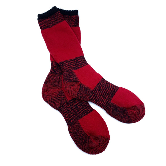 Merino Wool Winter Sock - Red