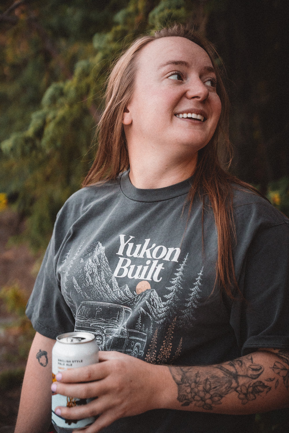 Vintage Pickup Truck Tee - Charcoal