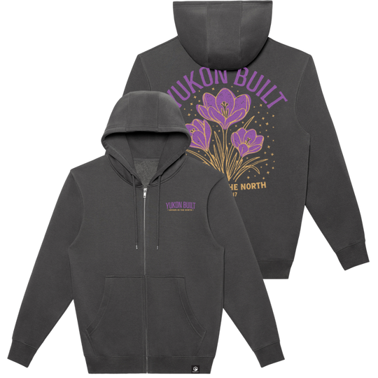 Crocus Full-Zip Hoodie - Smoke