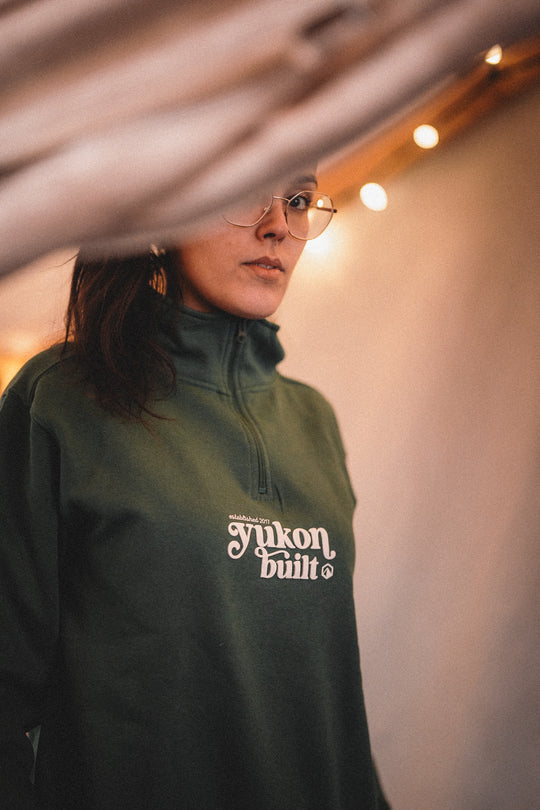 Premium Quarter Zip - Forest Green