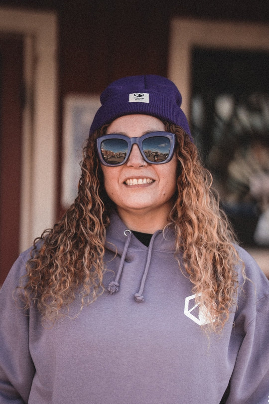 Classic Knit Beanie - Purple