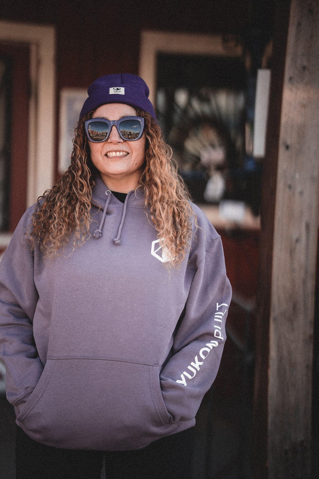 Premium Badge Hoodie - Crocus