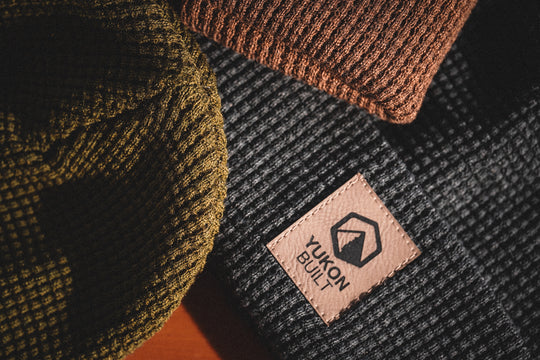 Waffle Knit Beanie - Iron