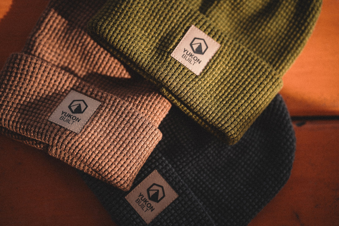Waffle Knit Beanie - Rust
