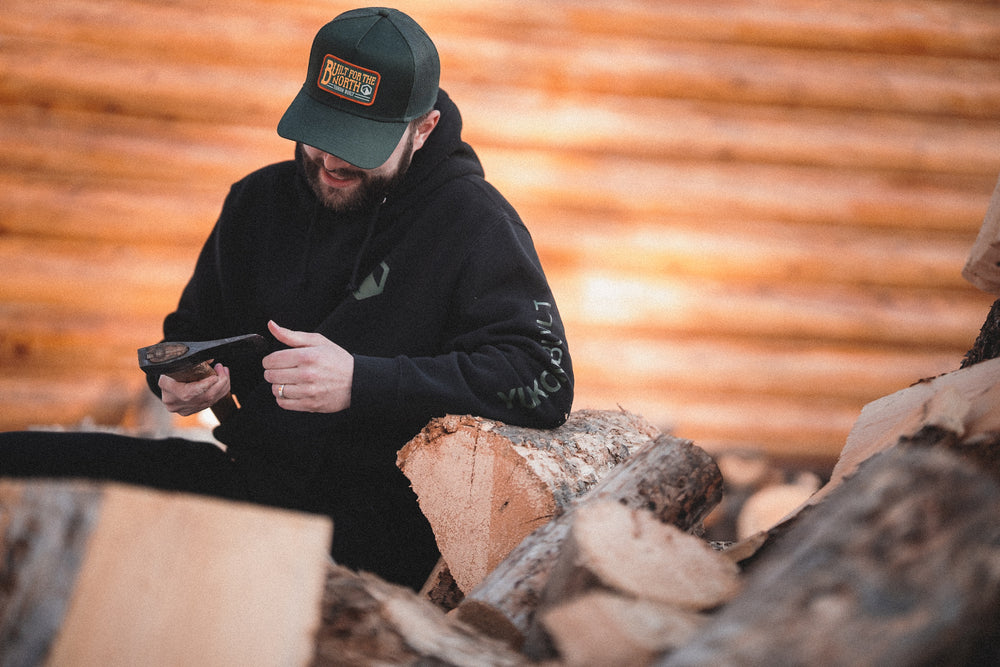 Premium Badge Hoodie - Black