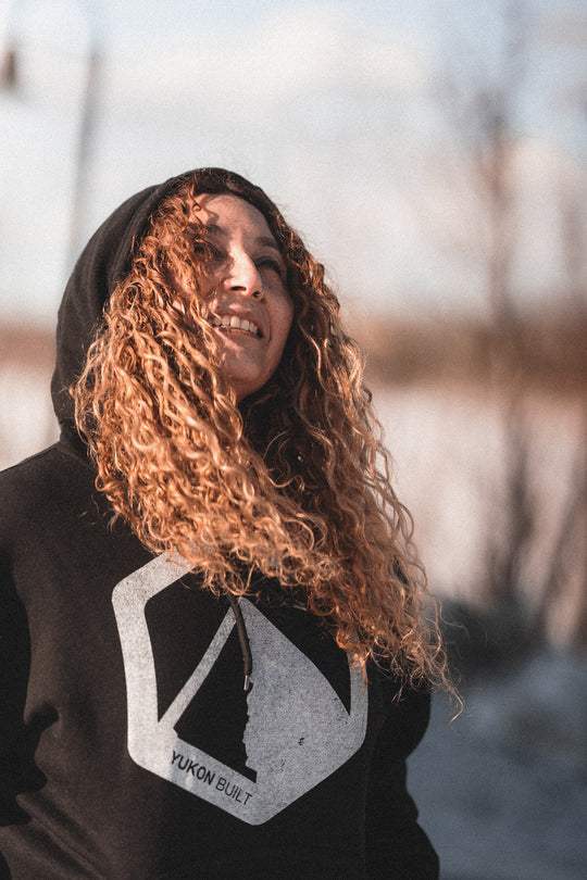 Classic Distressed Logo Hoodie - Black