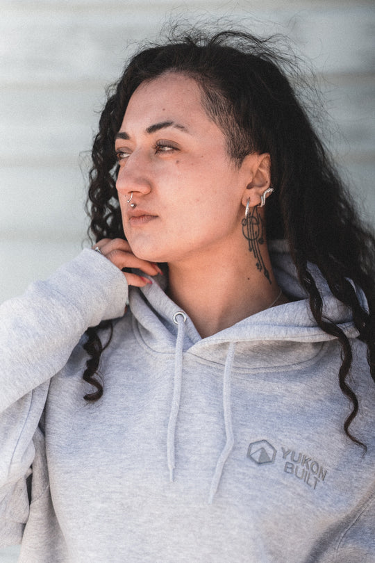 Classic Embroidered Hoodie - Grey