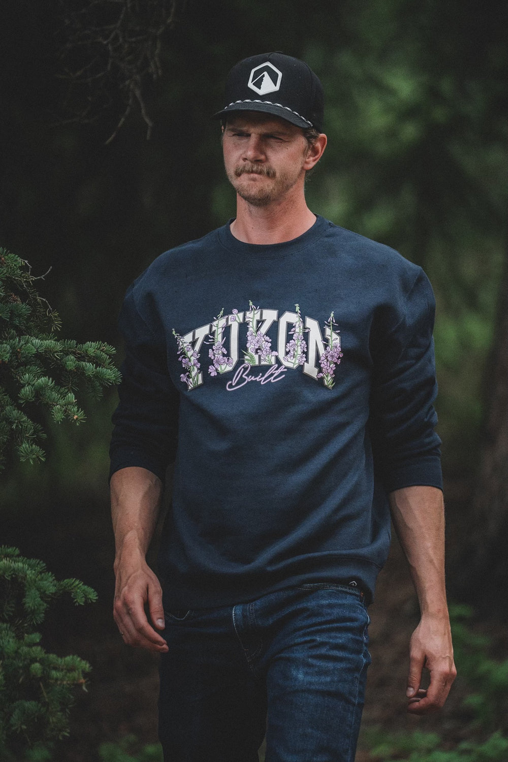 Fireweed Script Crewneck - Navy