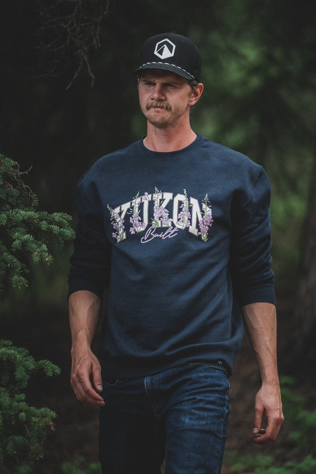 Fireweed Script Crewneck - Navy