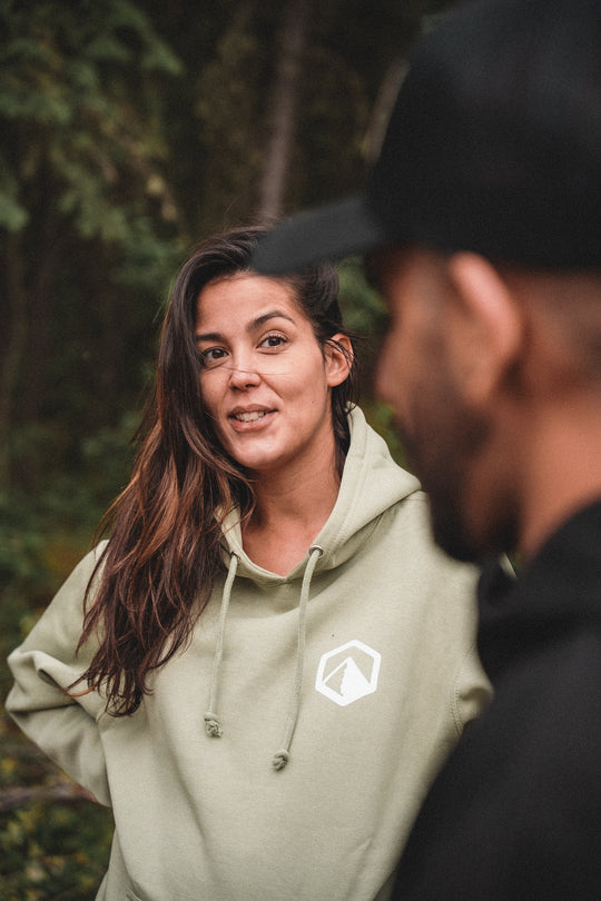 Premium Badge Hoodie - Lichen