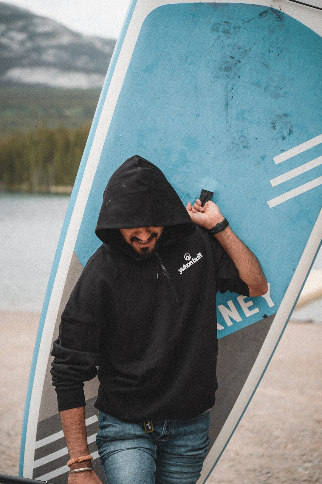Core 1/2 Zip Hoodie - Black