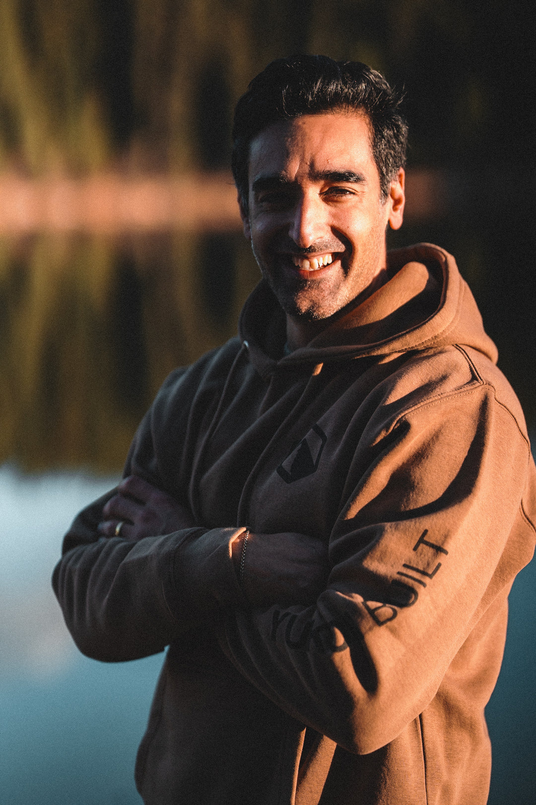 Premium Badge Hoodie - Rust