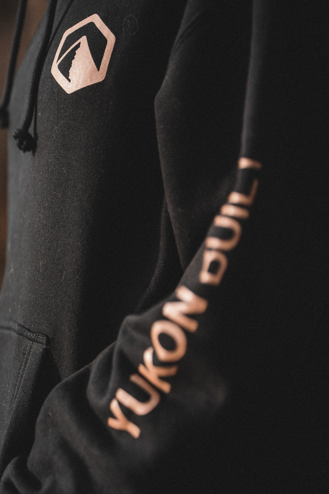 Premium Badge Hoodie - Black
