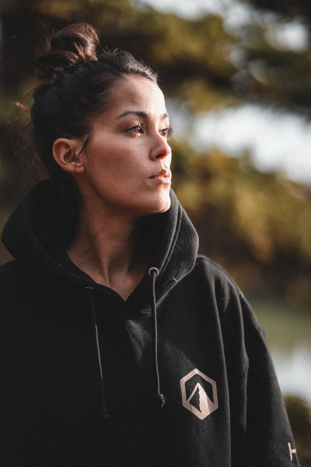 Premium Badge Hoodie - Black