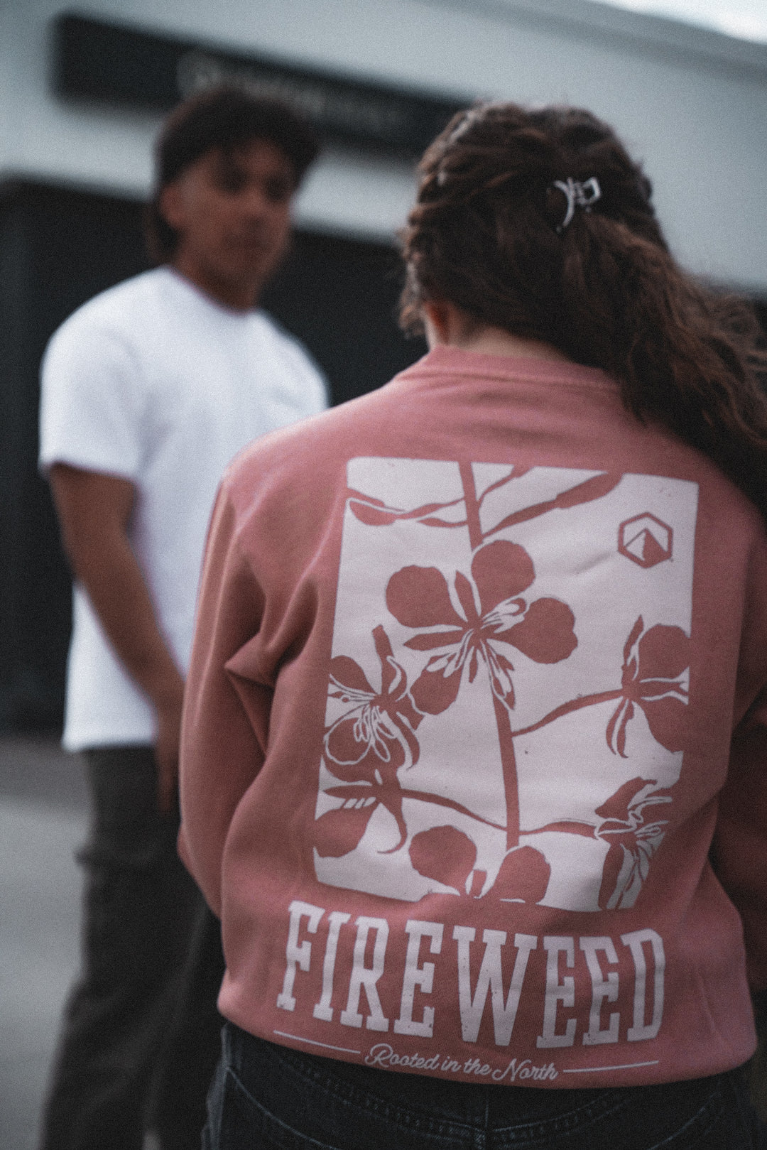 Rooted in the North Crewneck - Salmon