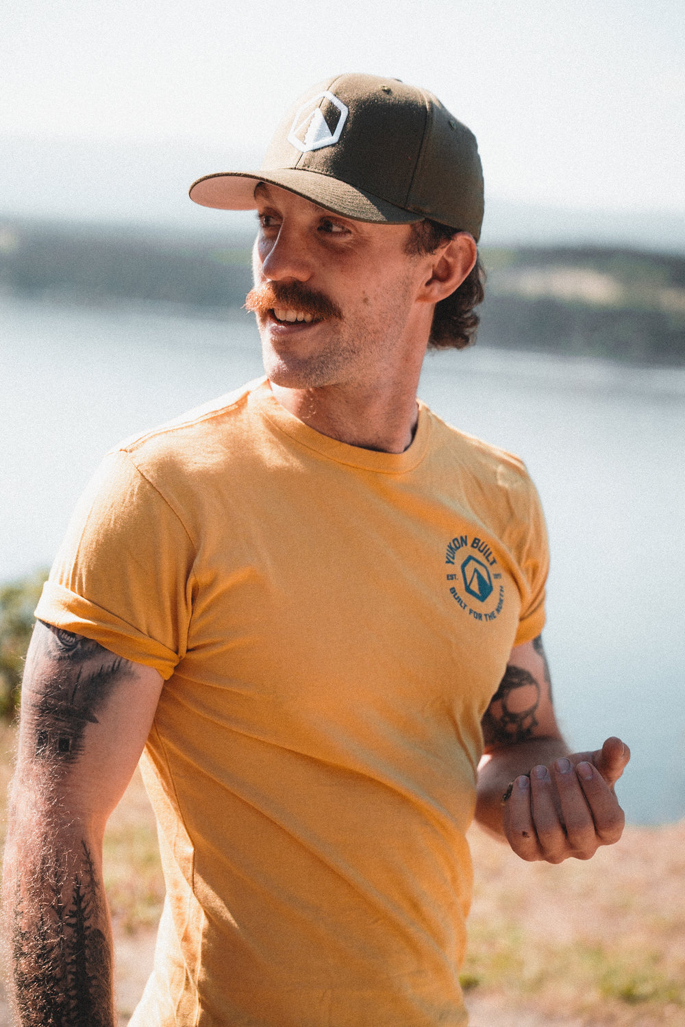 Vintage Badge Tee - Gold