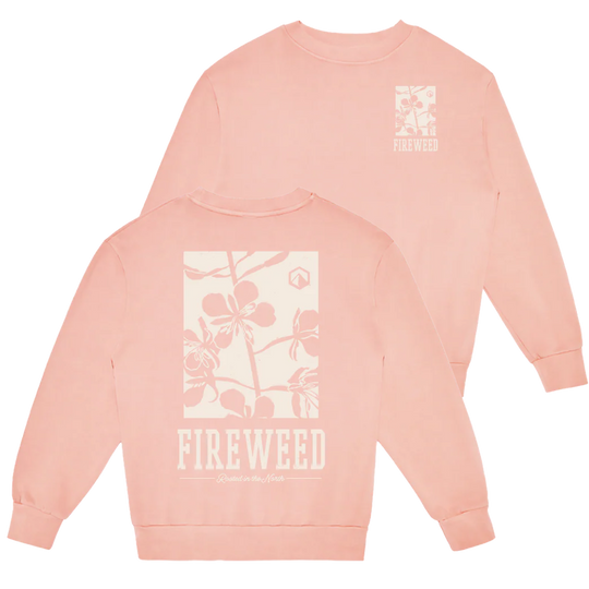 Rooted in the North Crewneck - Salmon