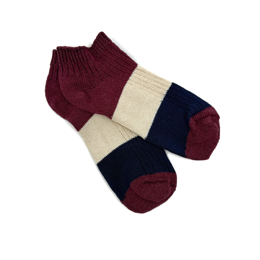 Recycled Cotton Tri-Colour Socks