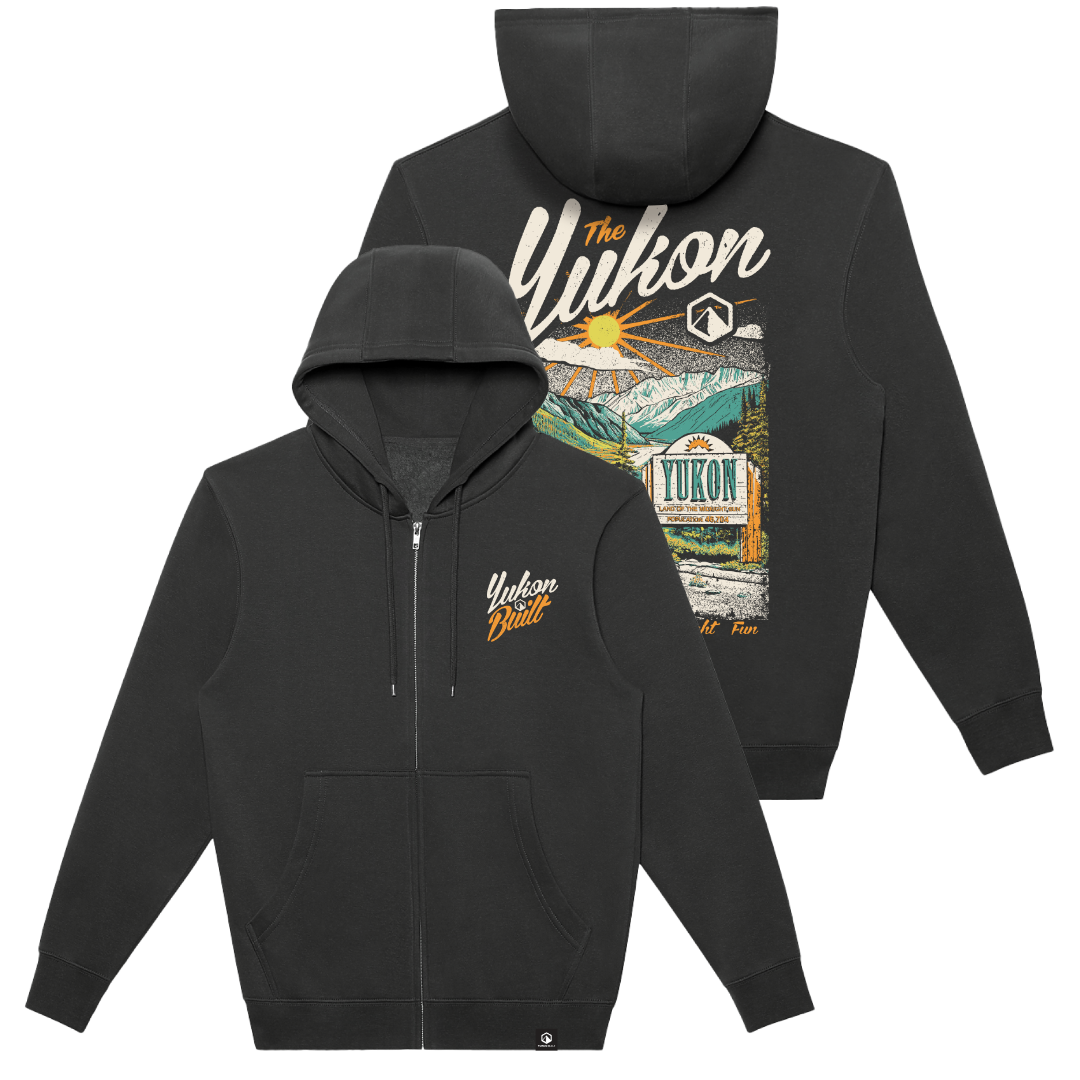 Welcome to the Yukon Full-Zip Hoodie - Smoke