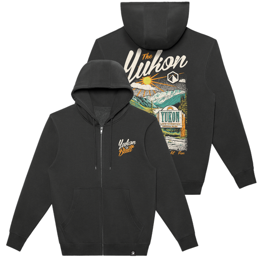 Welcome to the Yukon Full-Zip Hoodie - Smoke