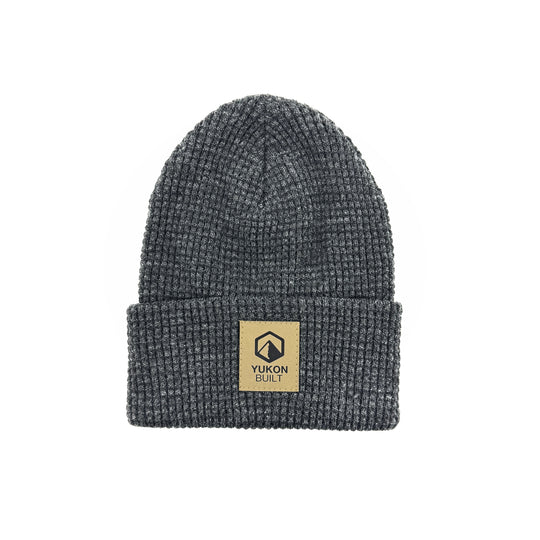 Waffle Knit Beanie - Iron