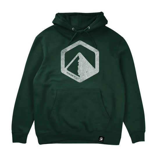 Classic Distressed Logo Hoodie - Pine