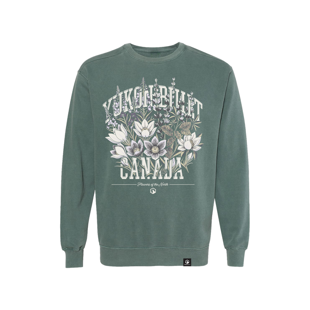 Tri-Floral Crewneck - Emerald