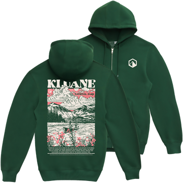 Kluane National Park Landmarks Full-Zip Hoodie