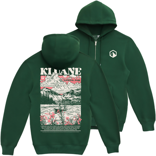 Kluane National Park Landmarks Full-Zip Hoodie