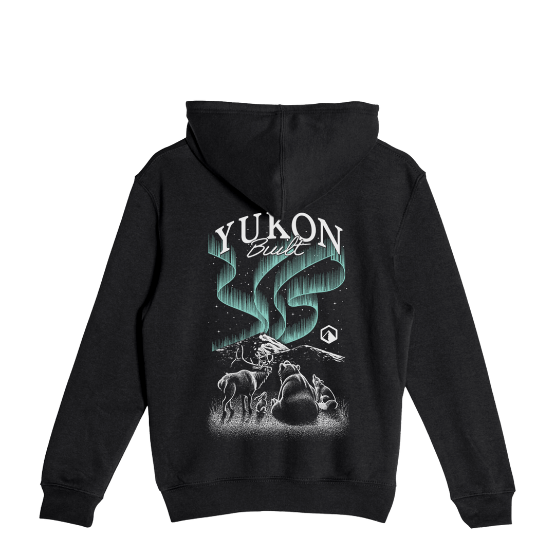 Youth Northern Lights Social Club Hoodie - Black