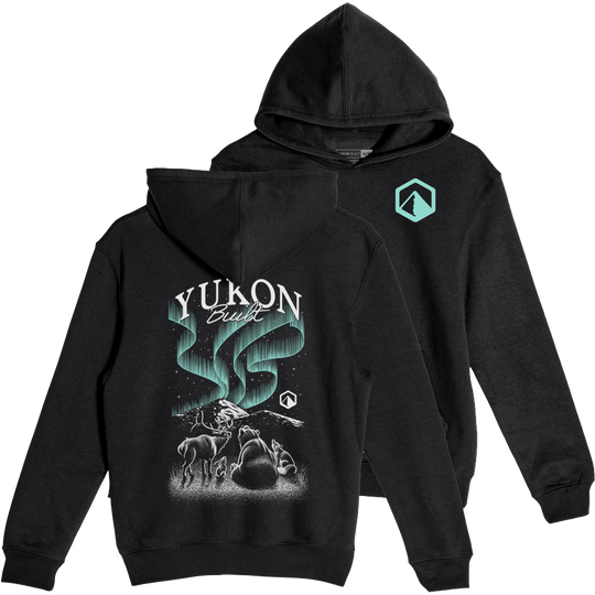 Youth Northern Lights Social Club Hoodie - Black