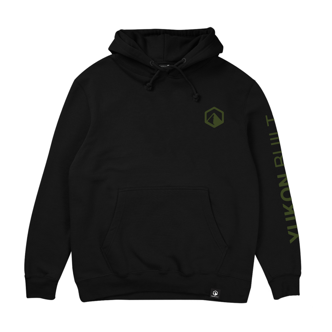 Premium Badge Hoodie - Black