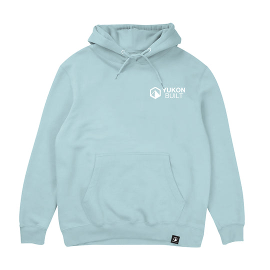 Classic Embroidered Hoodie - Ice Blue