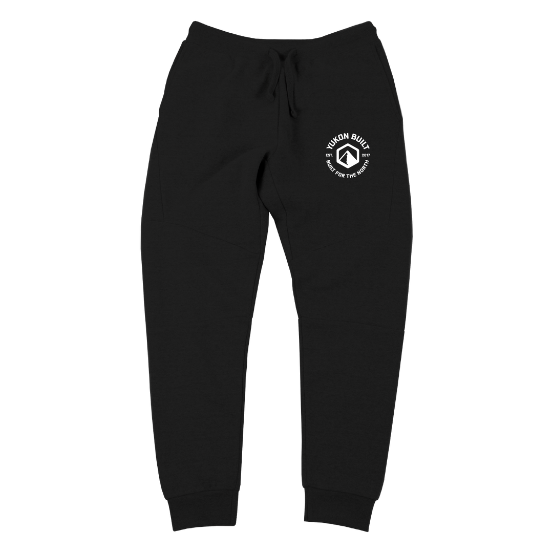 Classic Badge Fleece Joggers - Black