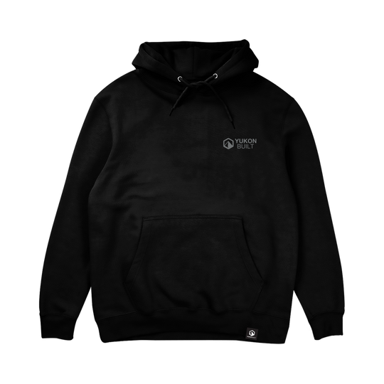 Classic Embroidered Hoodie - Black
