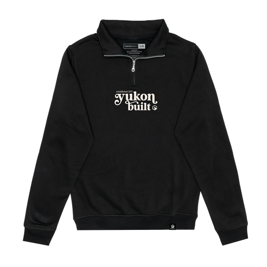 Premium Quarter Zip - Midnight Black