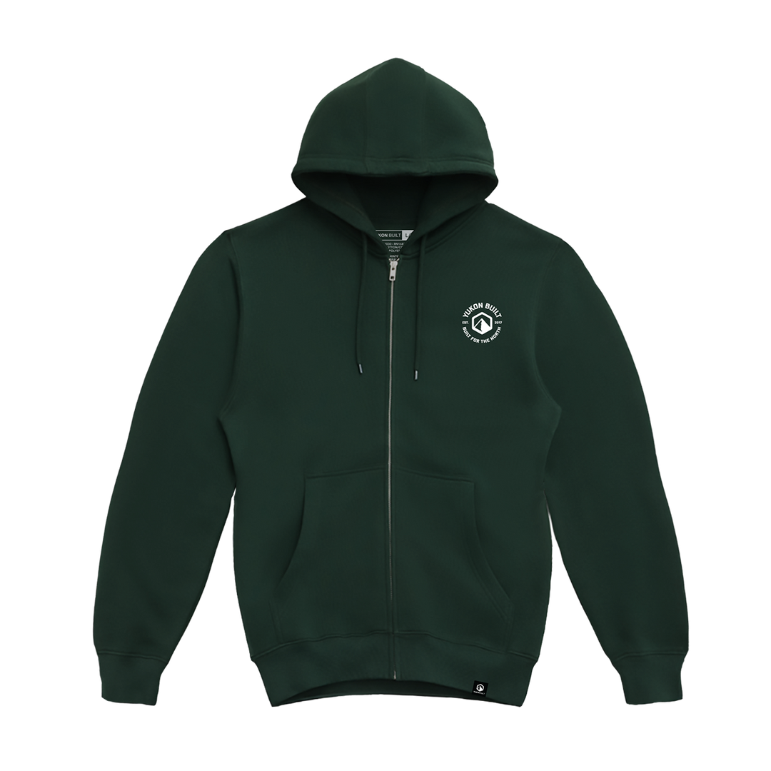Premium Full Zip Hoodie - Pine