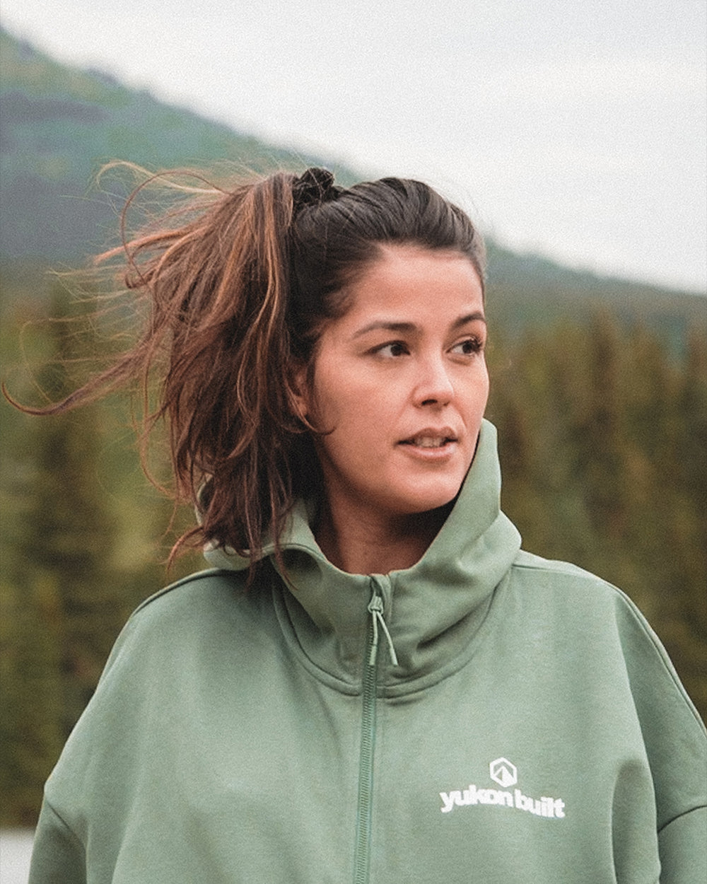 Core 1/2 Zip Hoodie - Mint