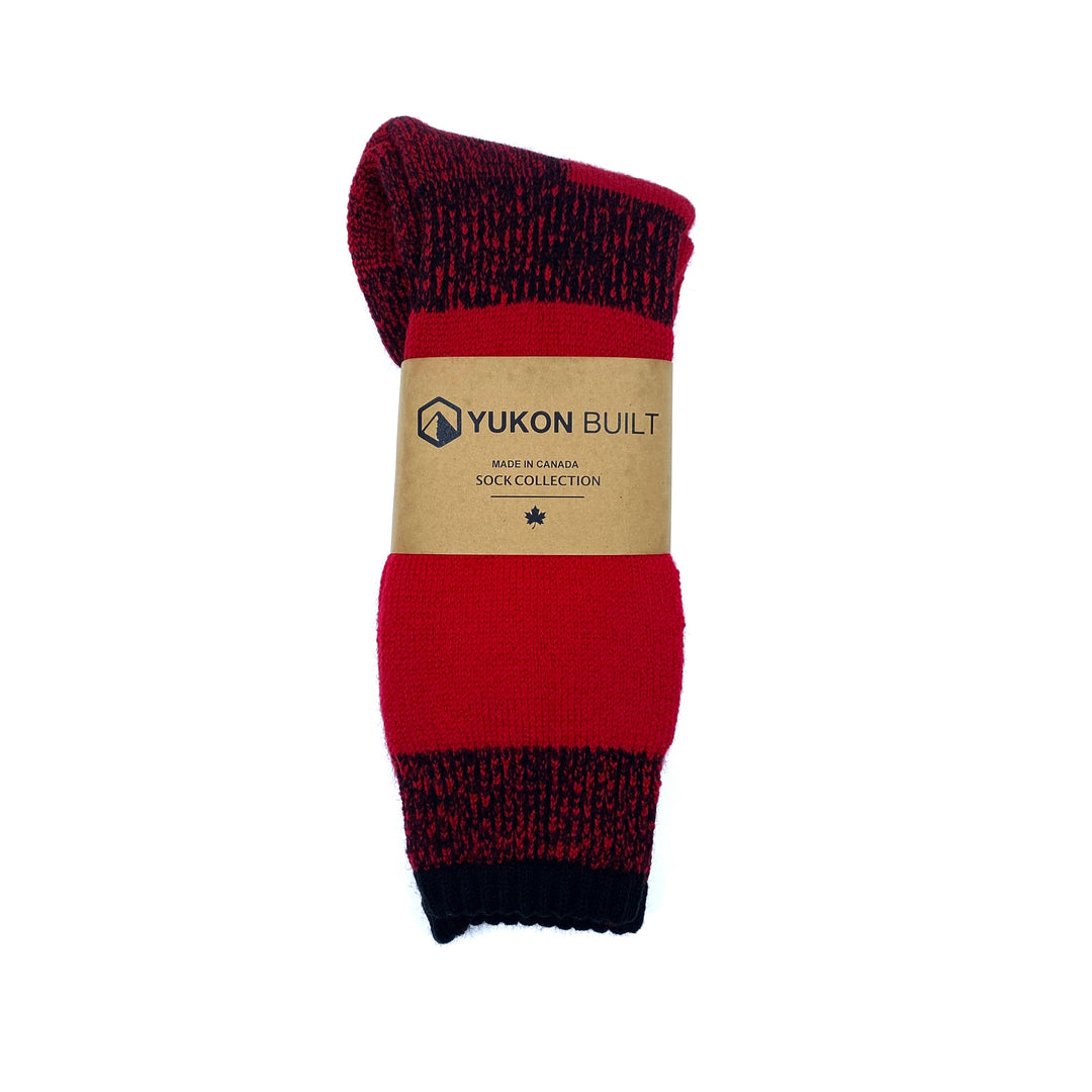 Merino Wool Winter Sock - Red
