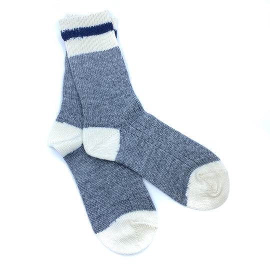 Cabin Socks - Navy Stripe