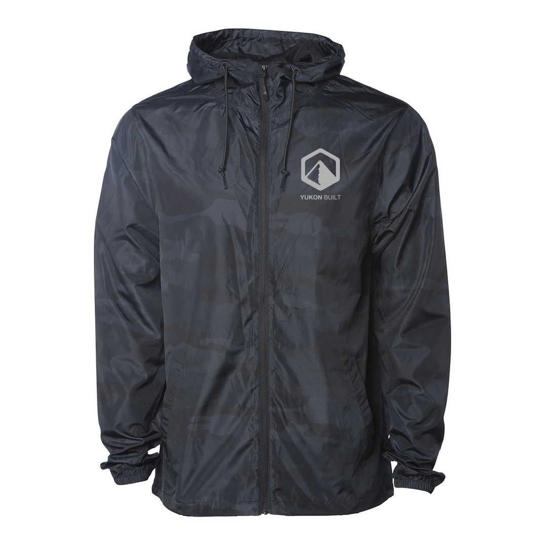 Lightweight Windbreaker Black Camo XL